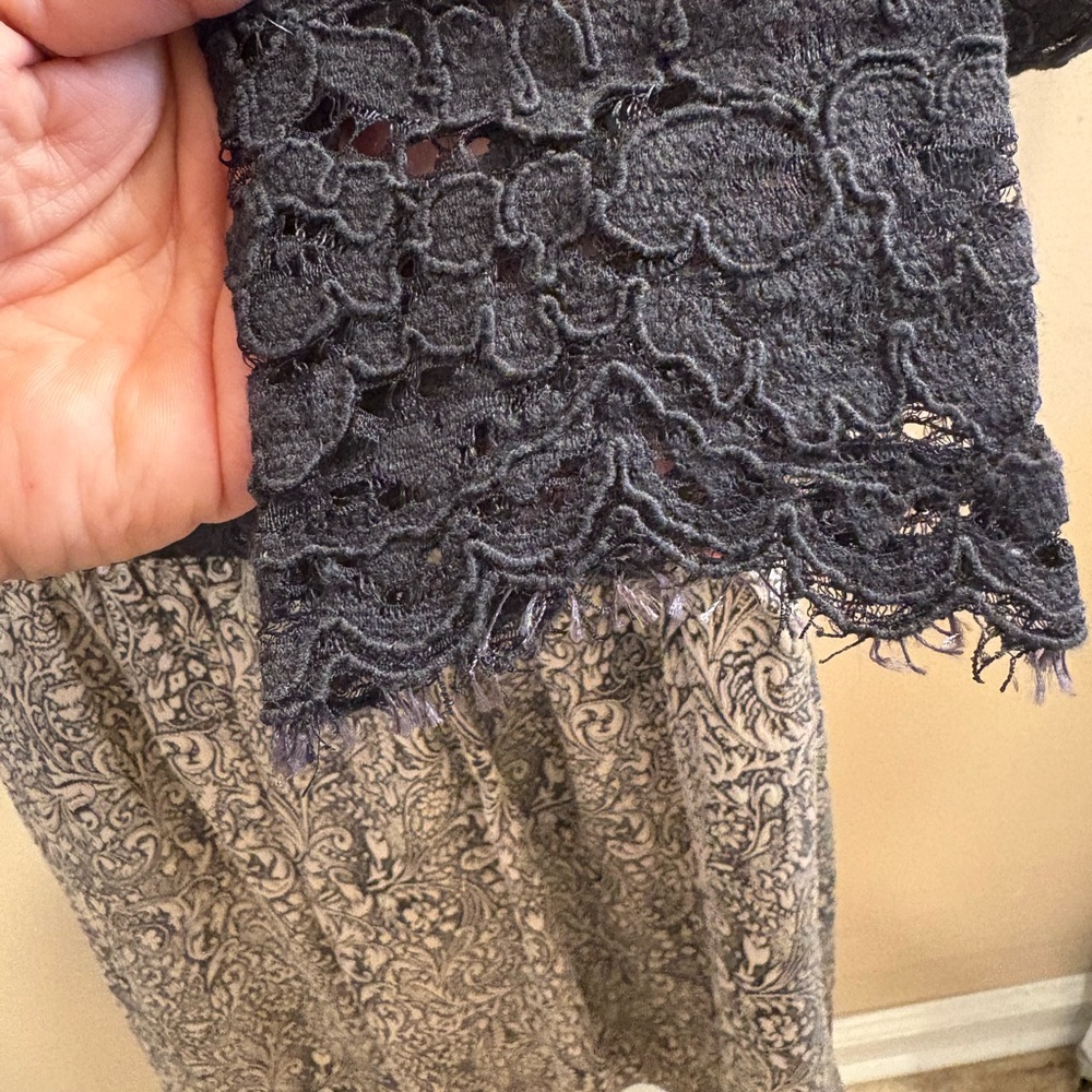 NWOT ERIN Erin Fetherston Black Lace Polly Dress Women’s Size 2 - Picture 11 of 17